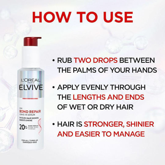 L'Oreal Paris Elvive Bond Repair Hair Serum for Repair 150ml