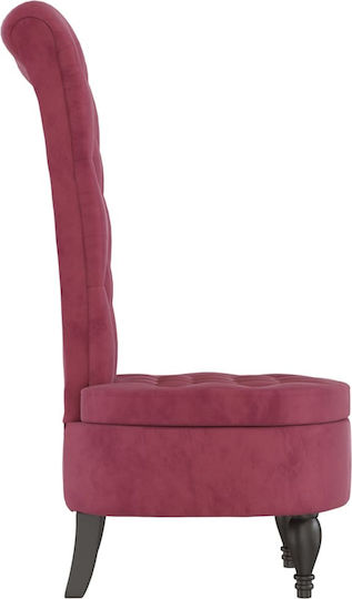 Armchair Burgundy 56x72.5x108cm