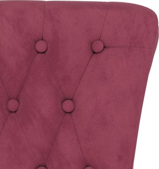 Armchair Burgundy 56x72.5x108cm