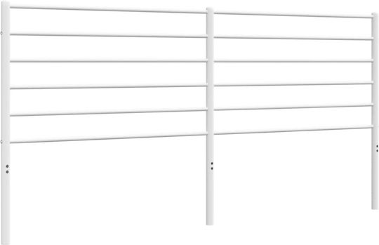 vidaXL Metallic White Bed Headboard 198x90cm