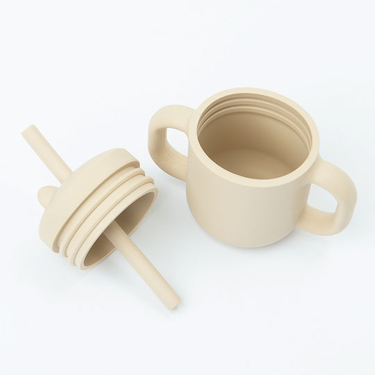 Smyk Educational Sippy Cup Silicone with Handles Transparent for 6m+m+