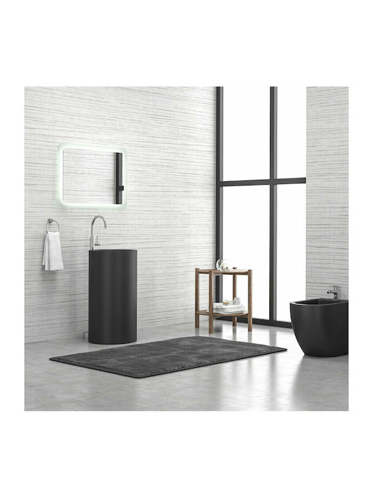 Karag Milos Standwaschbecken Keramik 44x44x82cm Black Matt
