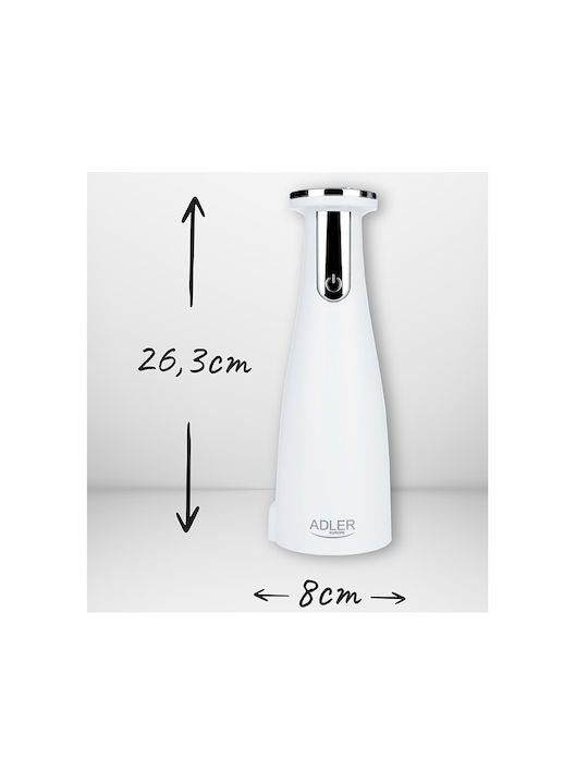 Adler Electric Set Spice Mills made of Ceramic in White Color 3pcs