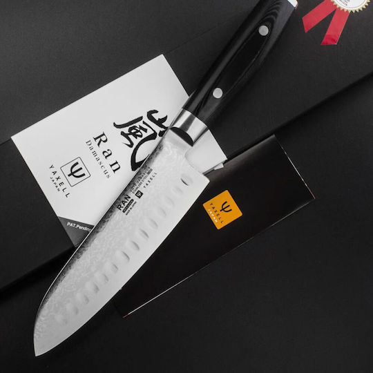 Yaxell Ran Μαχαίρι Santoku από Δαμασκηνό Ατσάλι 16.5cm