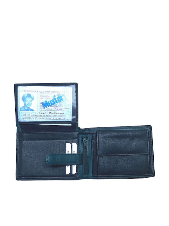 Leather Men's Wallet Classic Black