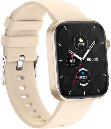 Colmi P71 45mm Smartwatch mit Pulsmesser (Gold)