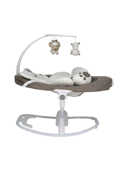 Bebe Stars Electric Baby Relax Swing Imagine with Music and Vibration Brown for Child up to 12kg