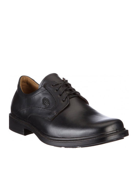 Leder Herren Freizeitschuhe Anatomisch Schwarz