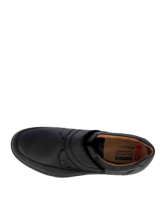 Leder Herren Freizeitschuhe Anatomisch Schwarz