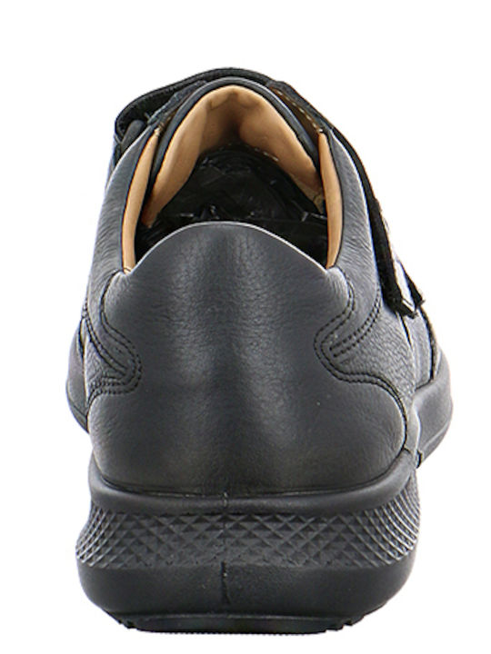 Leder Herren Freizeitschuhe Anatomisch Schwarz