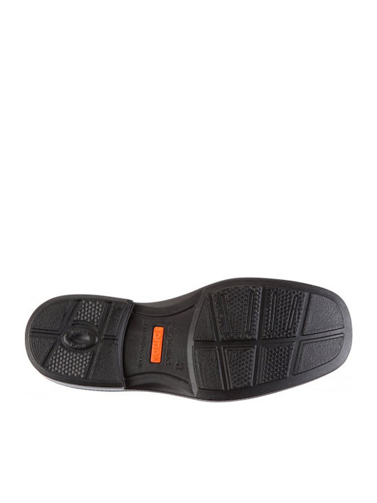 Leder Herren Freizeitschuhe Anatomisch Schwarz