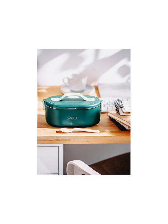 Adler Inox Electric Lunch Box Green 800ml