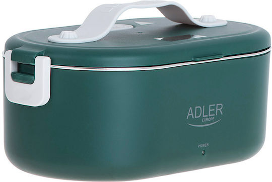 Adler Cutie de Prânz Electrică din Inox Verde cu Compartimente 800ml