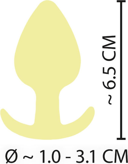 Orion Cuties Dop Anal Mici Galbenă 6.5cm