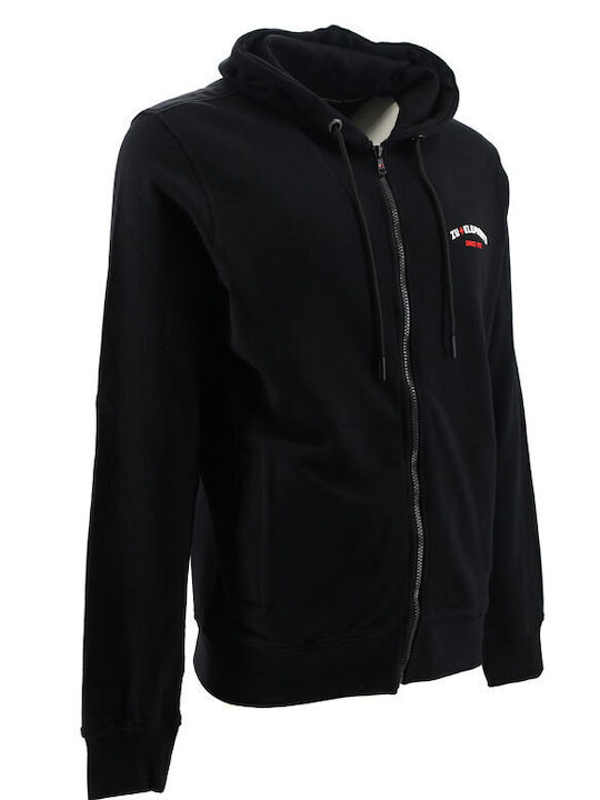 Zu Elements Men's Sweatshirt Jacket with Hood Black