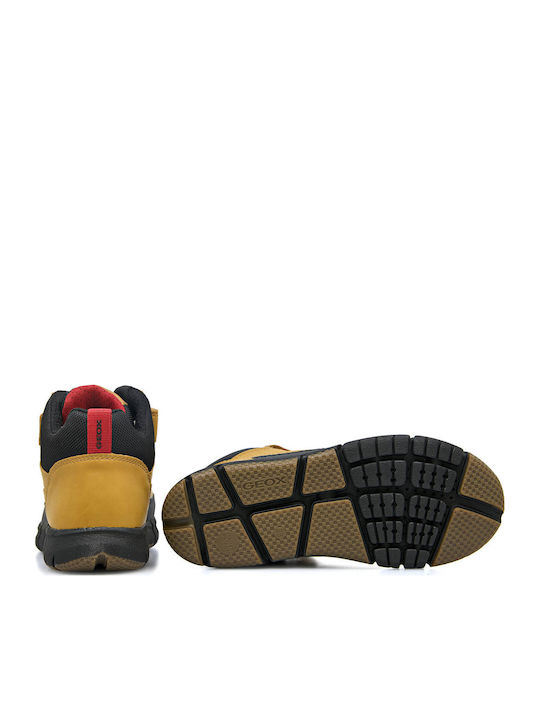 J Flexyper Παιδικά Sneakers High με Σκρατς Κίτρινα