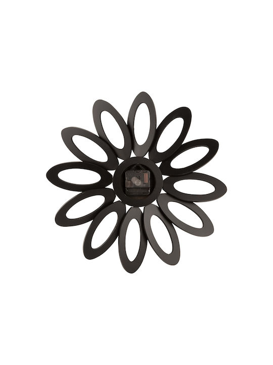 Karlsson Fiore Wanduhr Hölzernes Black Ø40cm