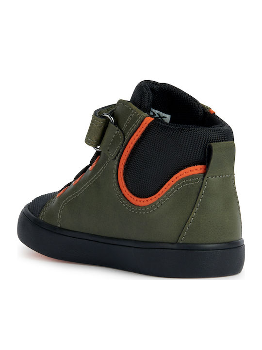 B Gisli Kids Sneakers with Scratch Khaki