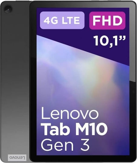 Lenovo Tab M10 Gen3 4G 10.1Инчове (4ГБ/64ГБ) Буреносно сиво
