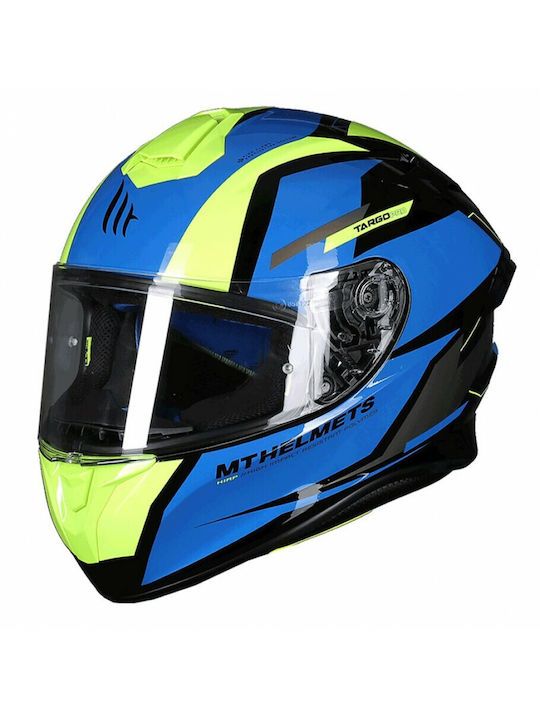 MT Targo Pro Sound Full Face Helmet DOT / ECE 22.05 1450gr Blue MTH000KRA381