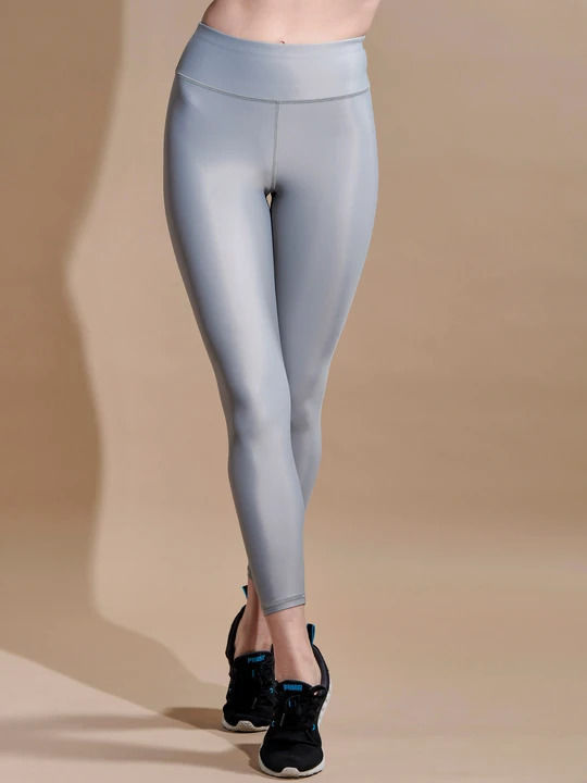 Training Women's Cropped Firming High Waist Gray Leggings