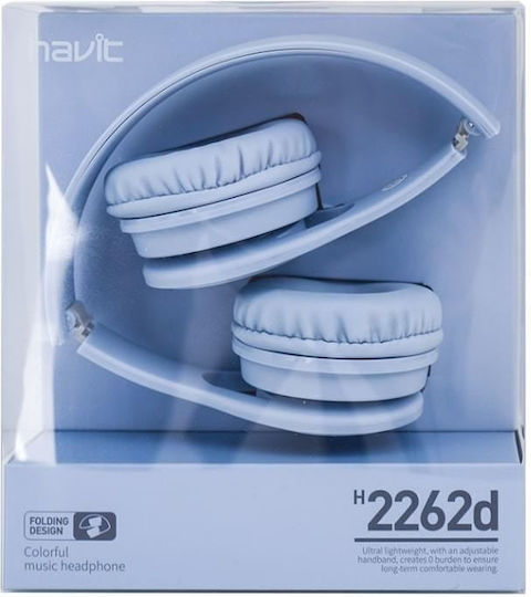 Havit H2262D Cu fir On Ear Căști Albastre