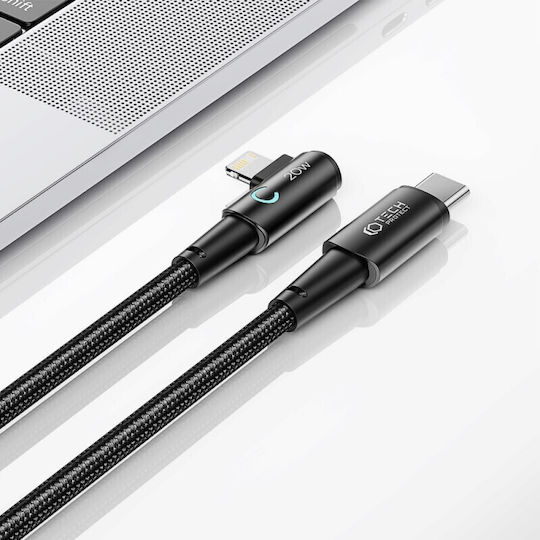 Tech-Protect Ultraboost ”L” Angle (90°) / Braided USB-C to Lightning Cable 20W Γκρι 1m