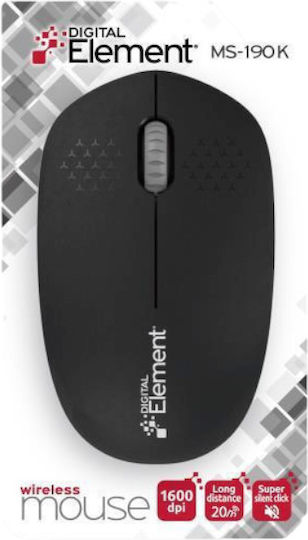 Element MS-190 Ασύρματο Ποντίκι Μαύρο