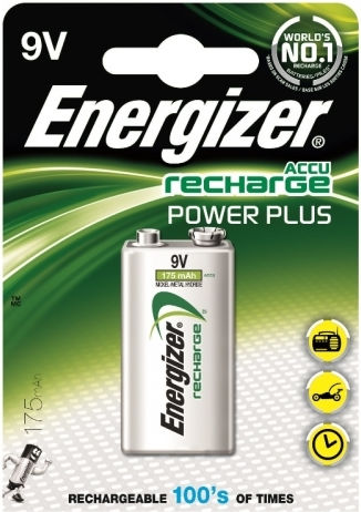 Energizer Power Plus Презареждаща батерия 9V Ni-MH 175mAh 1бр