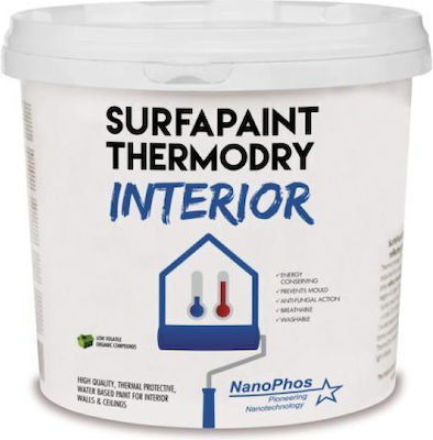 Nanophos SurfaPaint ThermoDry Interior Plastik Farbe für Innenbereich Verwendung Weiß 10Es