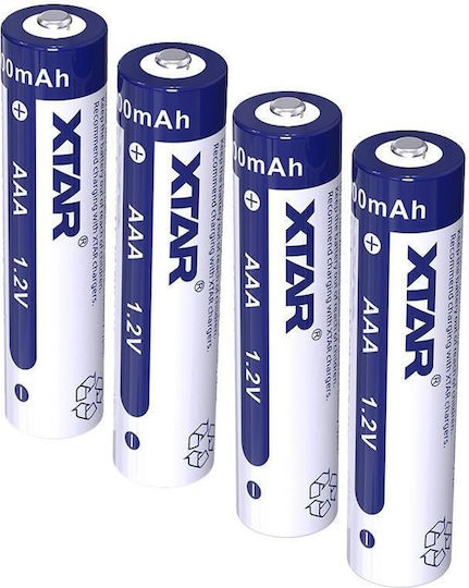XTAR Επαναφορτιζόμενες Μπαταρίες AAA Ni-MH 900mAh 1.2V 4τμχ