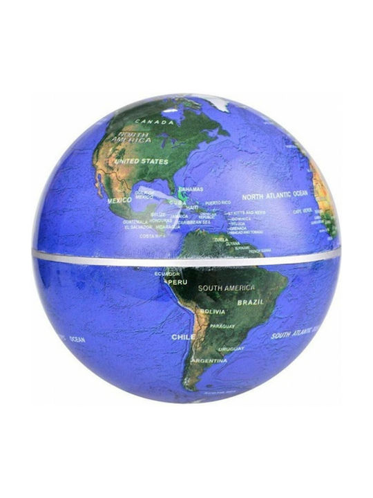 Floating Illuminated World Globe with Diameter 18cm and Height 17cm