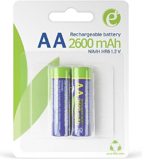 Energenie Rechargeable Battery AA Ni-MH 2600mAh 1.2V 2pcs