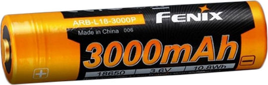 Fenix Επαναφορτιζόμενη Μπαταρία 18650 Li-ion 3000mAh 3.6V 1τμχ