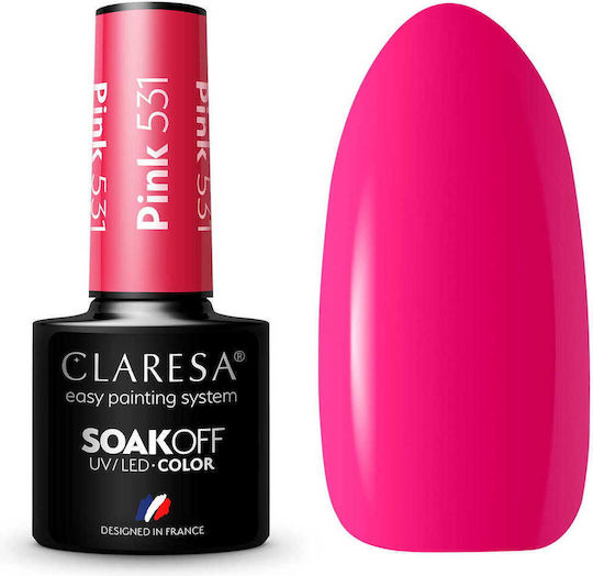 Claresa 531 Gel Nail Polish 531 Pink 5ml