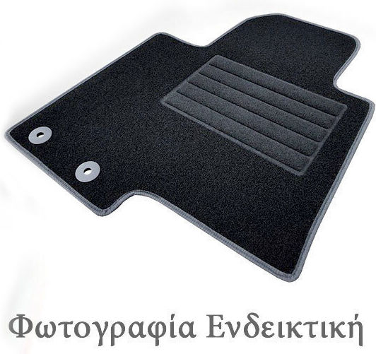Cik Satz Vorder- und Hintermatten 4Stück aus Teppichboden für Jeep Cherokee 2001-2006 Schwarz