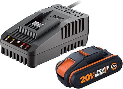 Worx Batterie-Set Lithium Kapazität 2Ah 20V mit Ladegerät