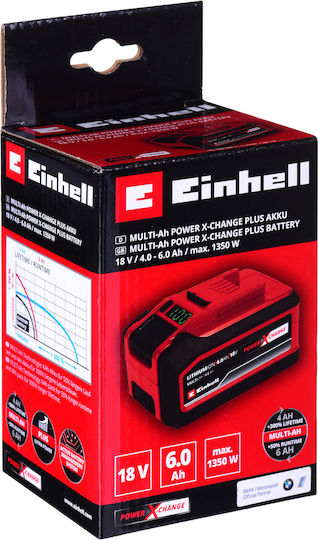 Einhell Батерия за Инструменти Литиеви 18V с Капацитет 6Ах Power X-Change