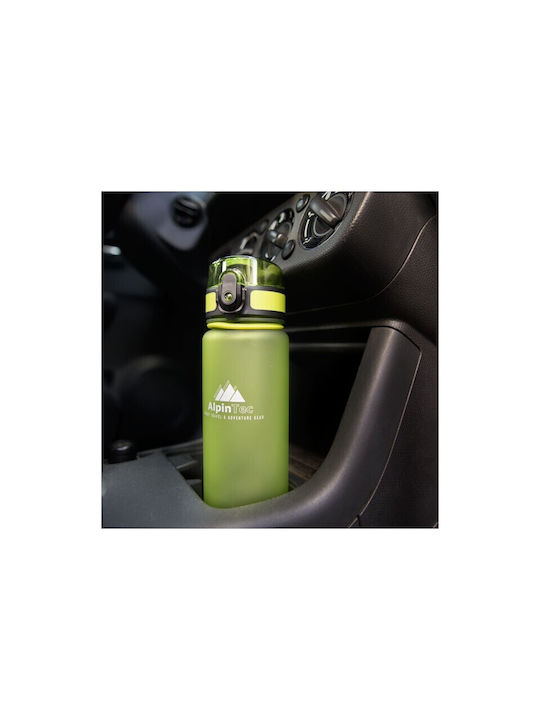 AlpinPro Water Bottle Plastic 500ml Green