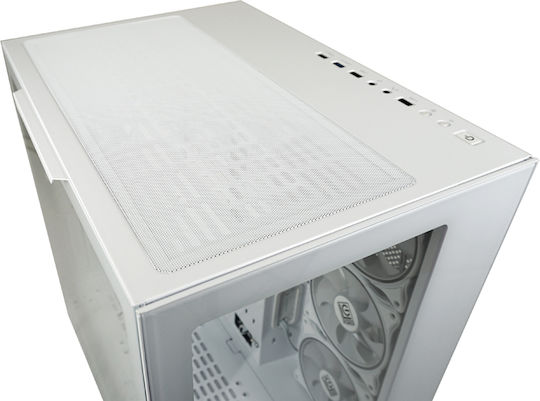 LC-Power 807W Stormwatch X Gaming Midi Tower Computer Case with Side Window White
