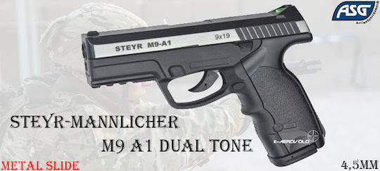 Asg CO2 Air Pistol Steyr M9-A1 Dual-tone 4.5mm