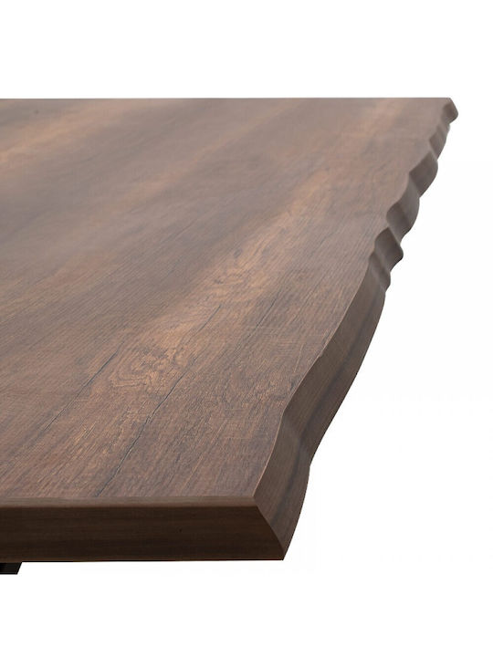 Krista Table Dining Room Wooden with Metal Frame Black 200x110x75cm