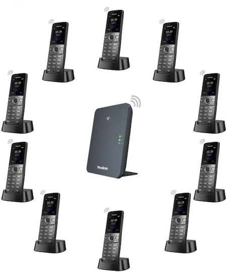 Yealink W76P Cordless IP Phone with 10 Lines Black