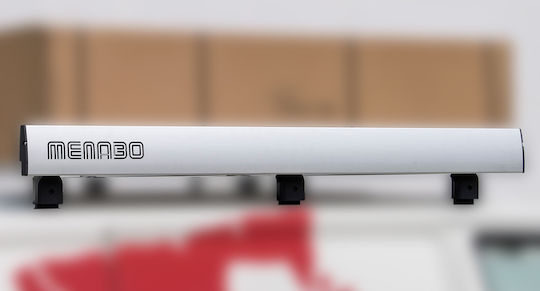 Menabo Traverse bară de mașină Bare laterale din aluminiu de 140 cm pentru barele de vehicule comerciale 2buc