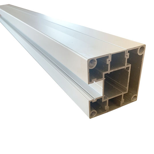Showood Träger für Gartenzaun aus Aluminium 7.5x7.5x180cm 1Stück