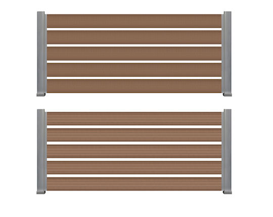 Newplan Deck Περίφραξης Κήπου από WPC 360x14x2εκ. Μπεζ