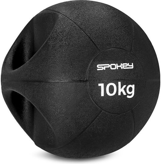Spokey Gripi Weight Ball Filled Sand Kettlebell aus PVC 10kg Schwarz