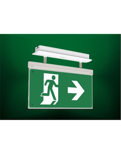 Olympia Electronics LED Φωτιστικό Ασφαλείας Εξόδου με Τροφοδοσία Μπαταρίας SLD-28/SP