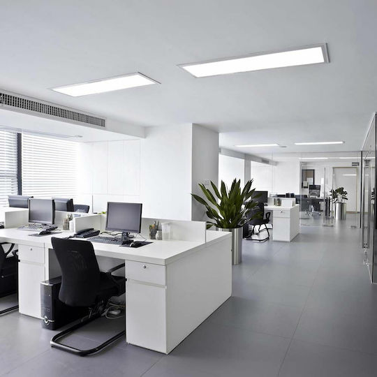 V-TAC Παραλληλόγραμμο Χωνευτό LED Panel 40W με Φυσικό Λευκό Φως 4000K 120x120εκ.