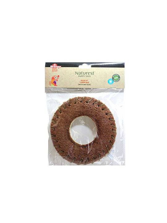 Pet Interest Loofah Puppy Toy Donut Παιχνίδι για Κουτάβι 15εκ. Κόκκινο